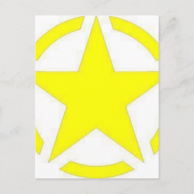 Cartão Postal estrela do exército (Frente)