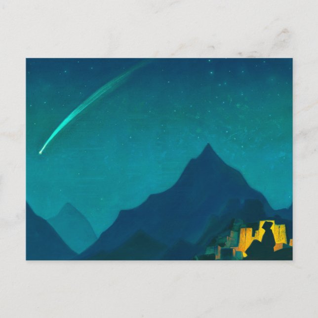 Cartão Postal Estrela do Herói, 1936, por Nicholas Roerich (Frente)