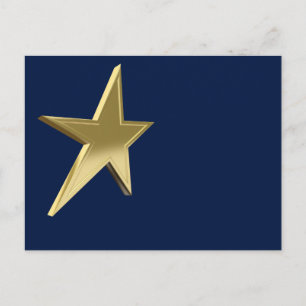 Cartão Postal Estrela dourada