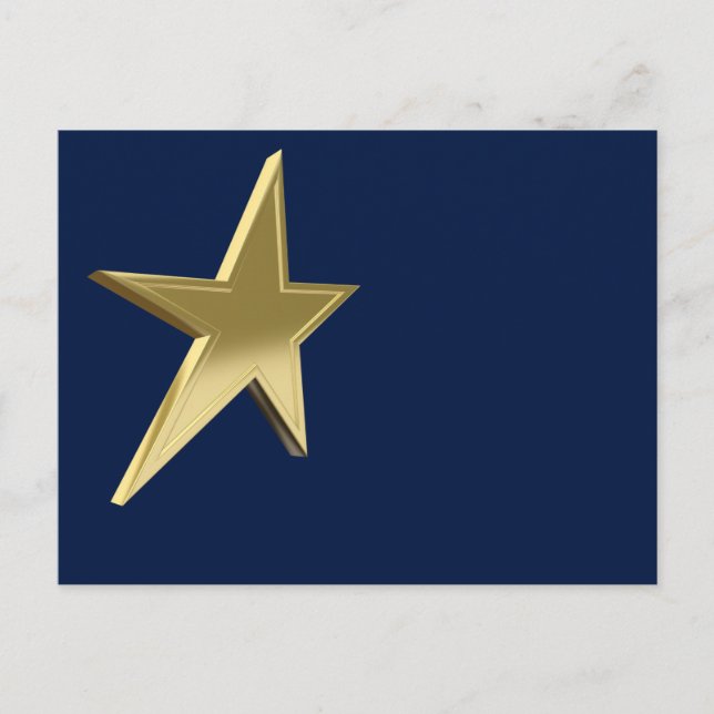 Cartão Postal Estrela dourada (Frente)