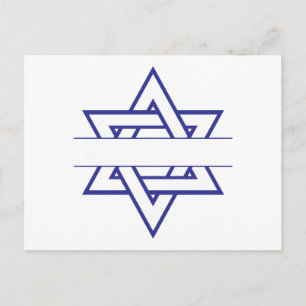 Cartão Postal Estrela Judaica