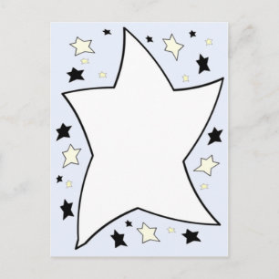 Cartão Postal estrela lilac