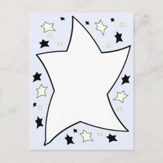Cartão Postal estrela lilac