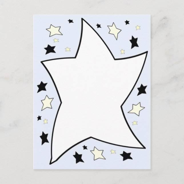 Cartão Postal estrela lilac (Frente)