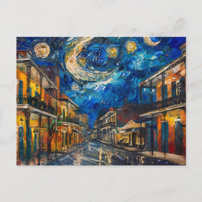 Cartão Postal Estrelado de Nova Orleans (Frente)