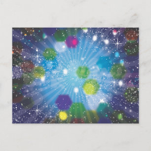 Cartão Postal Estrelas abstratas