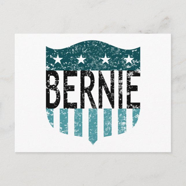 Cartão Postal Estrelas BERNIE e faixas (Frente)