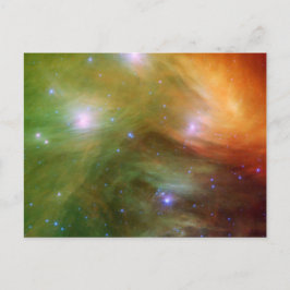 Cartão Postal Estrelas das Plêiades em infravermelho SSC2007 07A