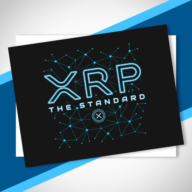 Cartão Postal Estrelas de Criptomoeda de Criptografia XRP da Cad (Criador carregado)