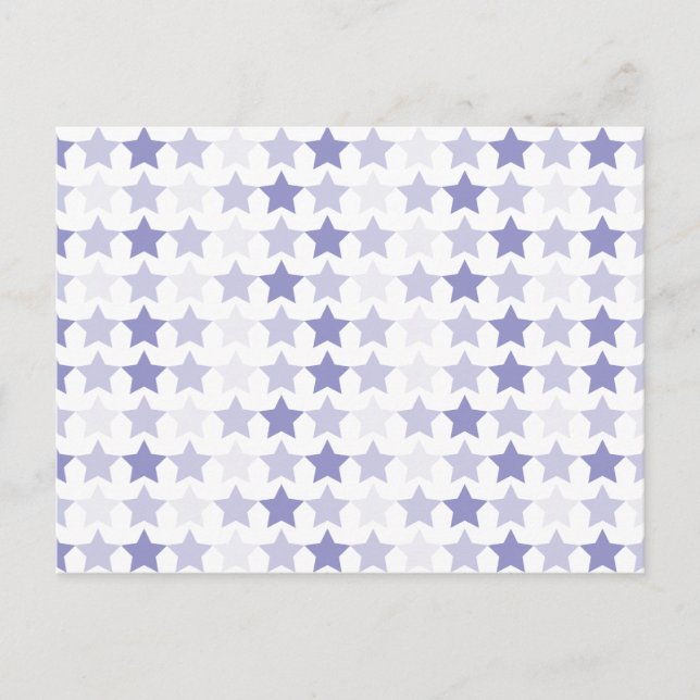 Cartão Postal Estrelas de Ombre Azul Patriótica (Frente)