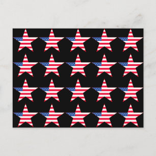 Cartão Postal Estrelas de Sinalizador Americanas