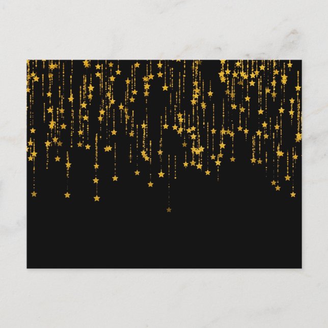 Cartão Postal Estrelas Douradas (Frente)