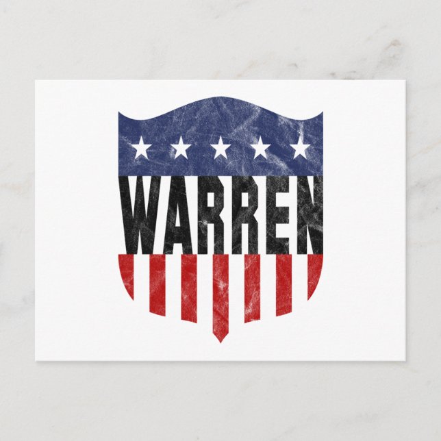 Cartão Postal Estrelas e faixas de WARREN (Frente)