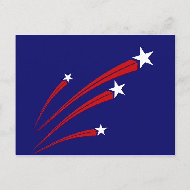 Cartão Postal estrelas e listras (Frente)