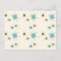 Cartão Postal Estrelas Explodindo Atômicas Icônica