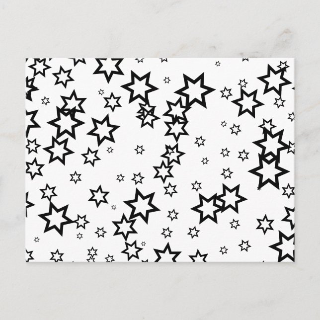 Cartão Postal Estrelas Negras (Frente)