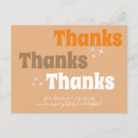 Estrelas Retro de Pequenos Negócios Groovy Obrigad