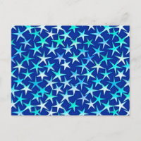 Estrelas satíricas, azul pálido sobre cobalto