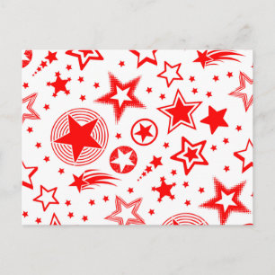 Cartão Postal Estrelas Tatuagens Vermelhas + suas ideias
