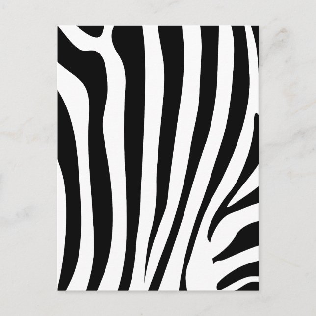 Cartão Postal Estrias de zebra (Frente)