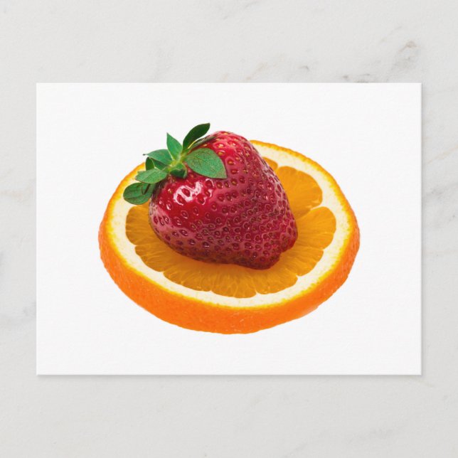 Cartão Postal Estrume e laranja (Frente)
