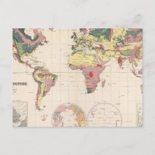 Cartão Postal Estrutura geológica do globo