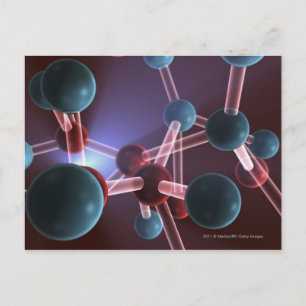 Cartão Postal Estrutura molecular da cafeína