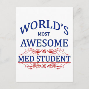 Cartão Postal Estudante de Medicina Mais Incrível do Mundo