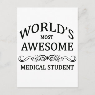 Cartão Postal Estudante médico mais incrível do mundo