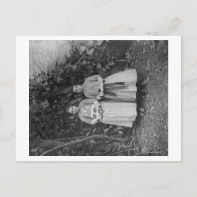 Cartão Postal Estudantes da Escola de Arte para Meninas na Turqu (Frente)