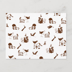 Cartão Postal Estudantes de Ciências de Aves da Nova Zelândia