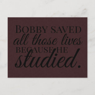 Cartão Postal Estudo