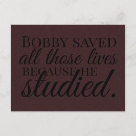 Cartão Postal Estudo