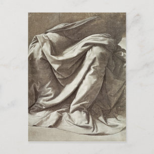 Cartão Postal Estudo de decoração para uma figura sentada, c.147