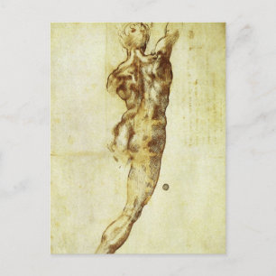 Cartão Postal Estudo de Michelangelo para a Batalha de Cascina