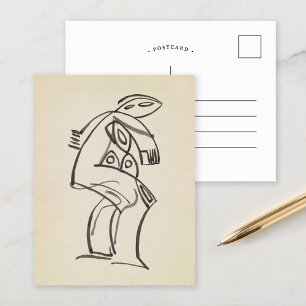 Cartão Postal Estudo de uma figura feminina Henri Gaudier-Brze