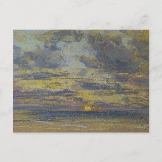 Cartão Postal Estudo do céu com a configuração Sun, c.1862-70 (Frente)