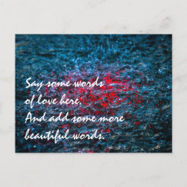 Cartão Postal Estudo em Watercolor - Vermelho