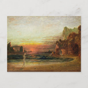 Cartão Postal Estudo para "Calypso's Grotto", c.1843 (petróleo n
