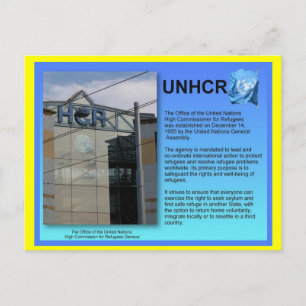 Cartão Postal Estudos Sociais, ACNUR, Genebra