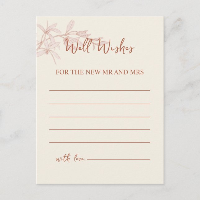 Cartão Postal Eterno Flor Bem Deseja (Frente)