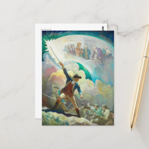 Cartão Postal Ethan Allen, Forerunner da Independência por Wyeth