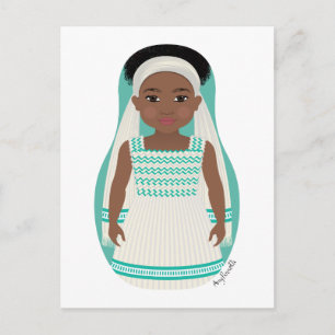 Cartão Postal Etíope Matryoshka
