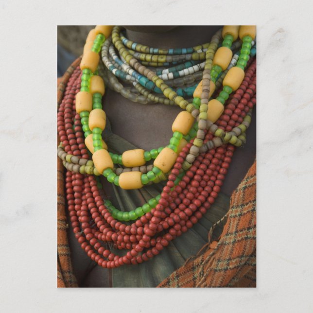 Cartão Postal Etiópia: Bacia inferior do rio Omo, Delta do Omo, (Frente)