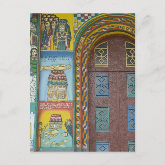 Cartão Postal Etiópia:  Região de Tigray, Axum, Igreja Cristo, (Frente)