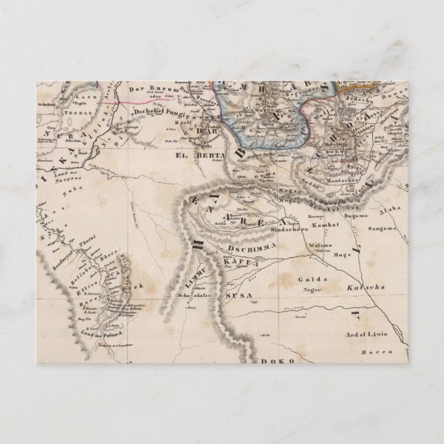 Cartão Postal Etiópia, Somália, África (Frente)