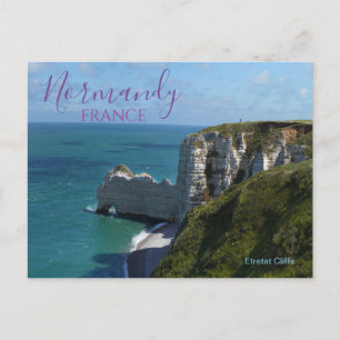 Cartão postal Etretat Cliffs Normandy France