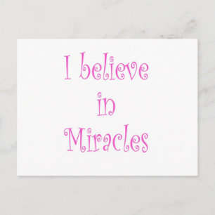 Cartão Postal Eu acredito em milagres