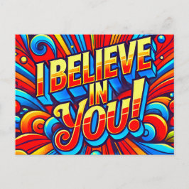Cartão Postal Eu Acredito Em Você