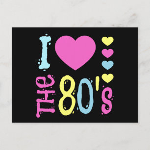 Cartão Postal Eu adoro a fantasia da Disco dos anos 80